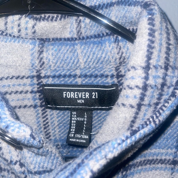 Forever 21 Blue Plaid Jacket - Picture 4 of 4